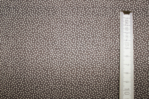 Baumwolle Emilie  unregelmäßige Punkte dunkles taupe (10 cm)